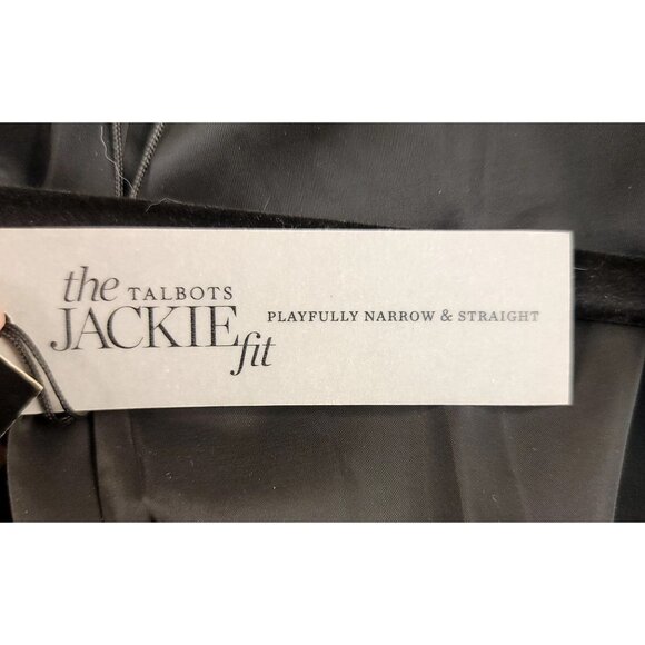 Talbots Womens Jackie Fit Black White Tweed Peacoat 10P Wool Blend Timeless - Picture 8 of 14